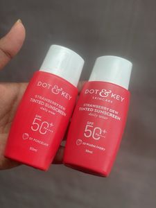 combo of Dot &amp; Key Tinted sunscreen