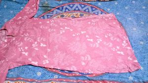 Pink Floral Print Kurta