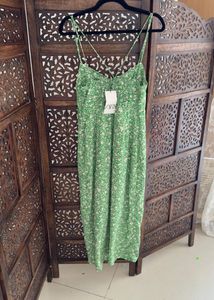 Zara New Celebs Bohemian Floral Midi Dress