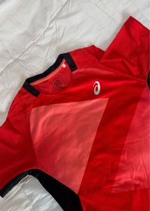 Asics Red Athletic T-Shirt