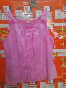 Pretty Pink Cotton Kurta Top