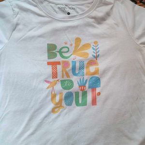 Graphic Print White T-Shirt