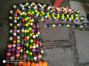 Pompom Bead Hangings