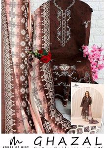 Ghazal 26  3 pc cottons suit.