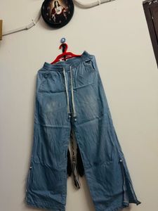 Light Wash Drawstring Pants