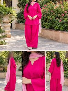 Rose pink frashi salvar suit
