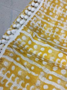 Yellow Printed Dupatta