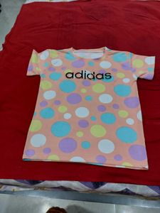 Adidas Pastel Polka Dot T-Shirt