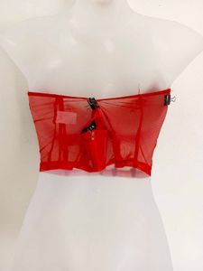 Sparkling Red Corset Top
