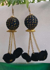 Designer Jhumka &amp; Tassel Earrings Set