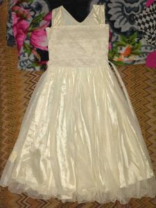Elegant Cream Party Dress