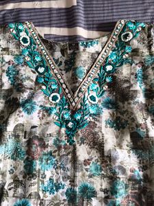 V Neck Kurti