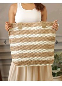 Women's STriped Tote Bag