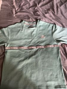 Aqua Waffle kappa tee