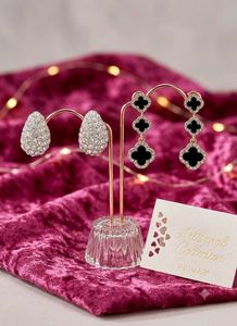 sale_Glamorous Clover Dangle Earrings