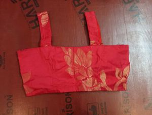 L size Red Ethnic lehanga with Gold Floral Print