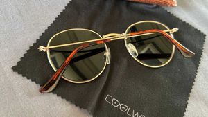 Round Blue Mirror Sunglasses