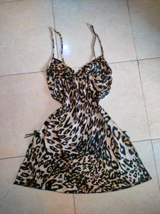 Leopard Print Slip Dress🪞🐆