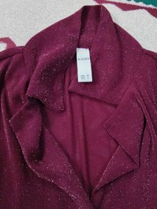 Sparkly Burgundy shirt