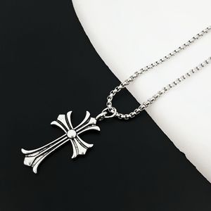 Silver Cross Pendant Necklace