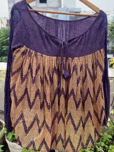 Bohemian Print Long Sleeve Top
