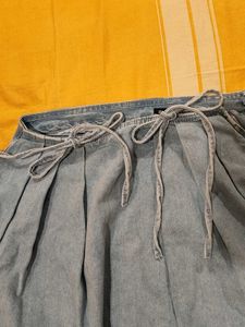 Light Wash Denim Skirt