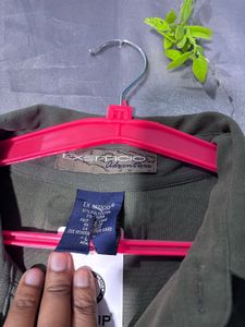 Men's Olive Green Casual Adcenture shirt