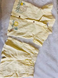 Combo!! Cute Kangaroo Scooter T-Shirt &amp; Shorts Set