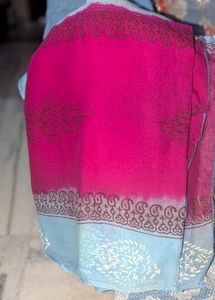 Blue Coloured Pure Cotton Kurta Set