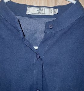 K-Band Collar Shirt With Unique Sleeves