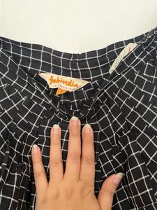 Checked Cropped Trousers