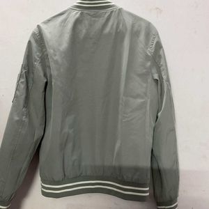 Grey Bomber Jacket
