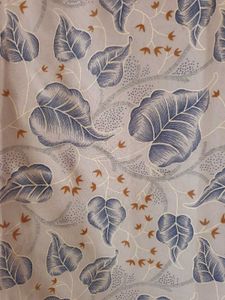 Vintage Leaf Print Saree