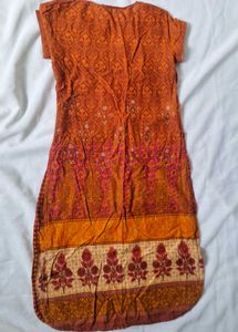 White Kurti + FREE BIBA Kurt