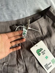 Pleated Skirt with Belt