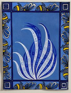 Aquarium in Reverse ( Maithili Art )