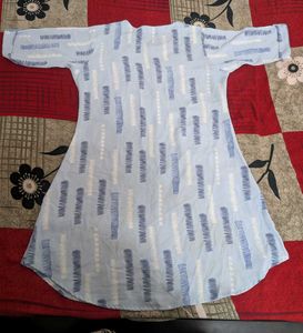 Light Blue Printed Kurta