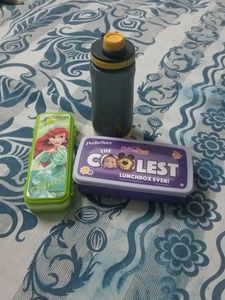 Kids Lunchbox and Water Bottle Set