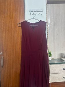 Plain Solid Sleeveless Jumpsuit