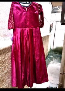 Elegant Lace Sleeve Maxi Dress