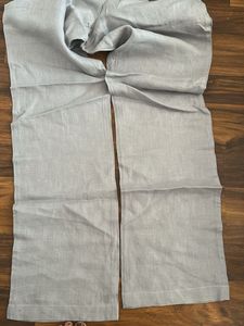 Stylish Light Blue Linen Pants
