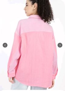 Color Block Relaxed Fit Shirt