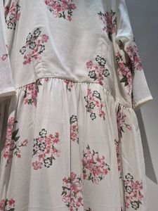 Pretty Floral Print Midi Dress