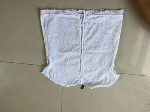 White Basic Button-Up Top