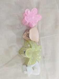 Cute Flower Hair Claw Clips Set