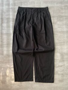 Classic Black wide Pleated Pant
