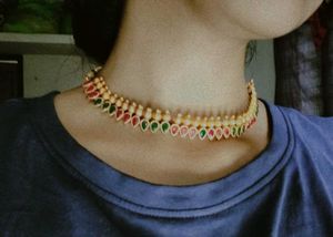 Elegant Multi-Color Stone Necklace