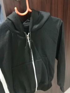Black Zip-Up Hoodie