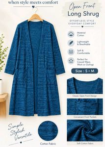 Open Front Long shrug