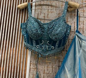Stunning Teal Lehenga Choli Set